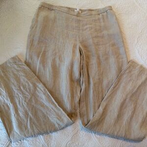 J. Jill Beige Linen Pants